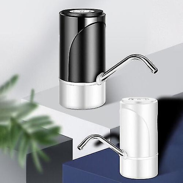 Automatisk Drikkevandspumpe Elektrisk Vanddispenser Flaske Kontakt Sort Black