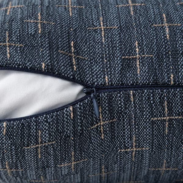 Sæt med 2 pudebetræk i imiteret hør 45x45 cm mørkegrå vævede pudebetræk med skjult lynlås til sofa seng stueindretning