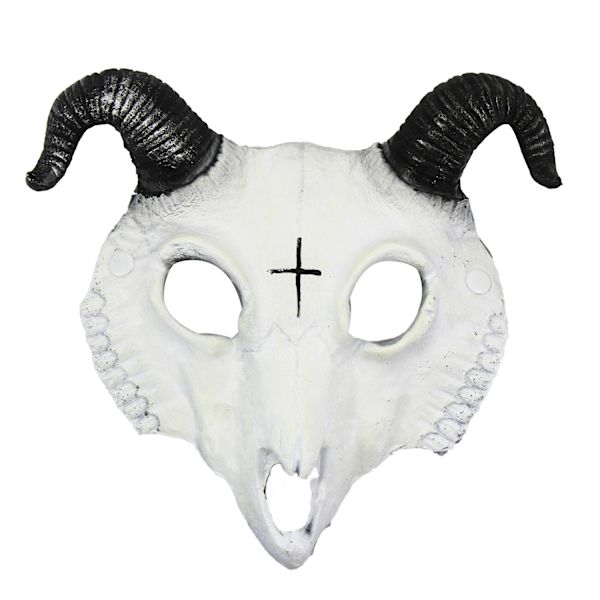 Halloween get-up getmask, (Vit, medelstorlek), 3D realistisk, mjuk och bekväm