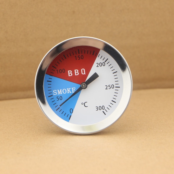 BBQ Termometermätare, Kolgrillgrop Rökare Temp Mätare Grilltermometer med Fahrenheit och Värmeindikator