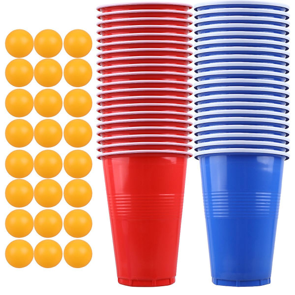 Turneringssæt Pong Brætspil Drikkevarer Cup Pong Spil Tennisbolde Kopper Spil Øl Pong KitM M