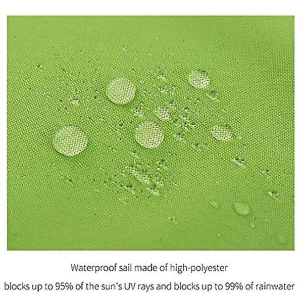 Vedenkestävä Auringonvarjo Purje UV-Suoja Auringonsuoja Patio Tasasivuinen 3*3*3 Vihreä 3*3*3 Green