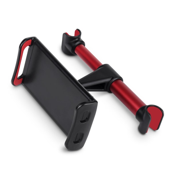 Bil Tabletthållare Nackstödsfäste Baksätsstöd 360° justerbar bas Halkfri silikon för 4"~11" tums surfplattor Smartphones Ipads E-läsare (röd)
