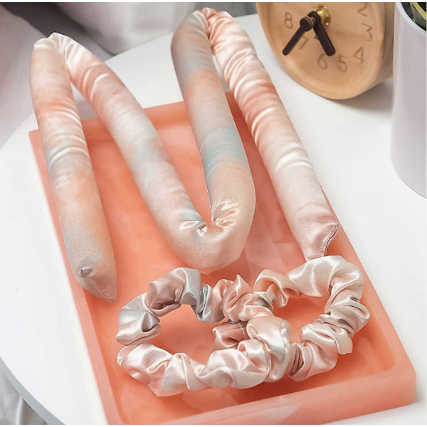 Satin Heatless Curling Set - Hårruller til varmefrie krøller | Varmefrie hårruller & varmevalser | Hårruller til at sove i