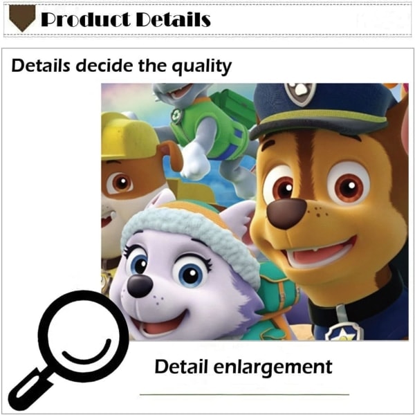 TG Paw Patrol 3D Väggdekal Sovrum, Paw Patrol, 3D Väggdekaler, Paw Patrol