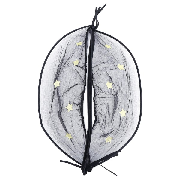 1 stk Universal Myggnett Myggnettdeksel For Baby Barn Vogn Netting Svart 106x34cm Black 106x34cm