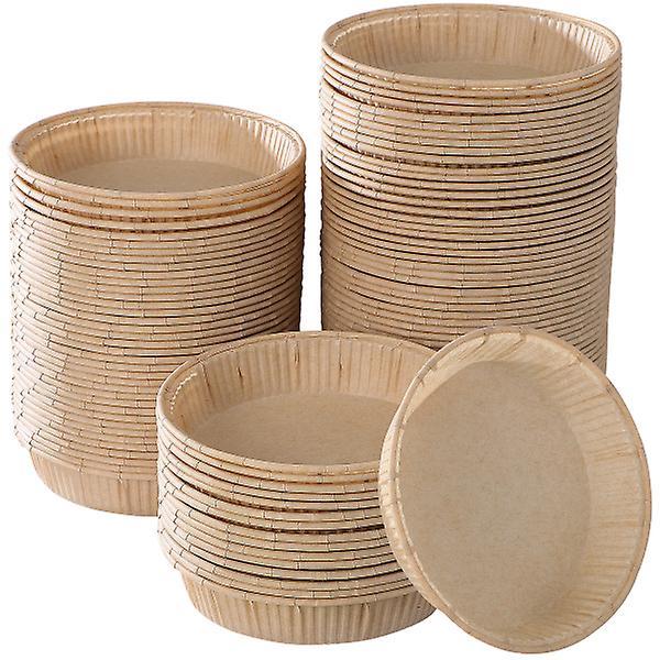 100 stk Mini Tartformer for Baking Runde Bunn Små Pai Former Ovn Mikrobølgeovn Sikker Baking Kopper