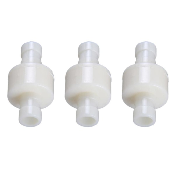 3 st Universal Adapter Rakt Envägs Plast Backventil Vattenkylare Ventil Backventil