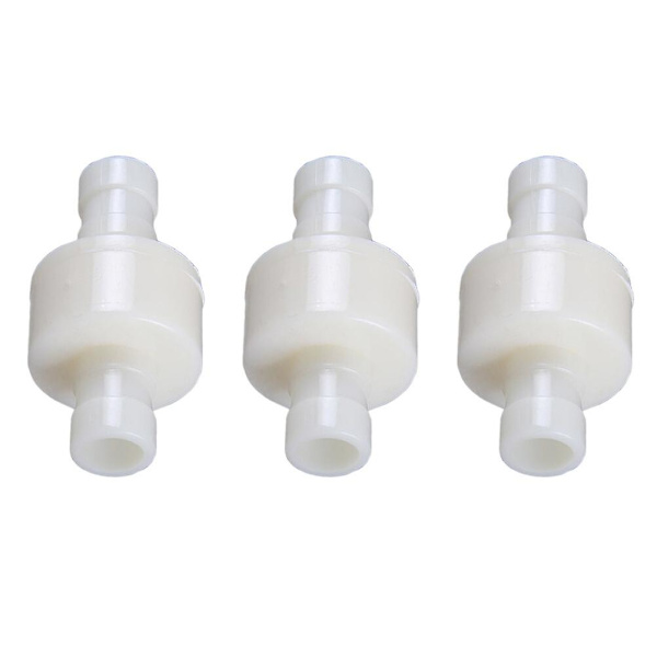3 stk. Universal Adapter Straight One Way Plastik Check Valve Vanddispenser Valve Check Valve