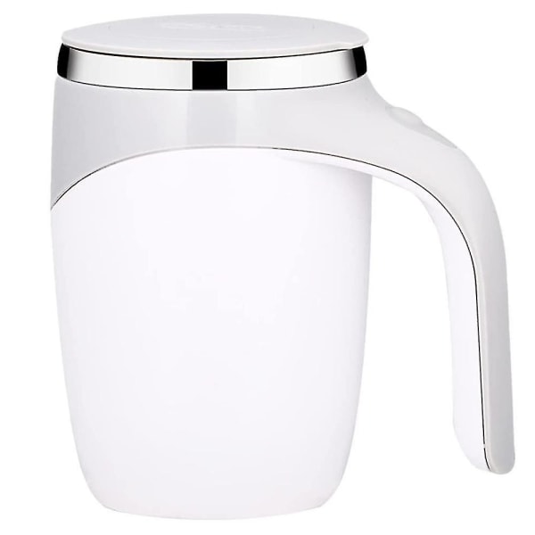 380ml Självrörande Mugg Med Lock Automatisk Magnetisk Omrörning Kaffekopp Elektrisk Rostfri Självrörande Kaffekopp Kaffe Mjölk Kakao Varm Choklad