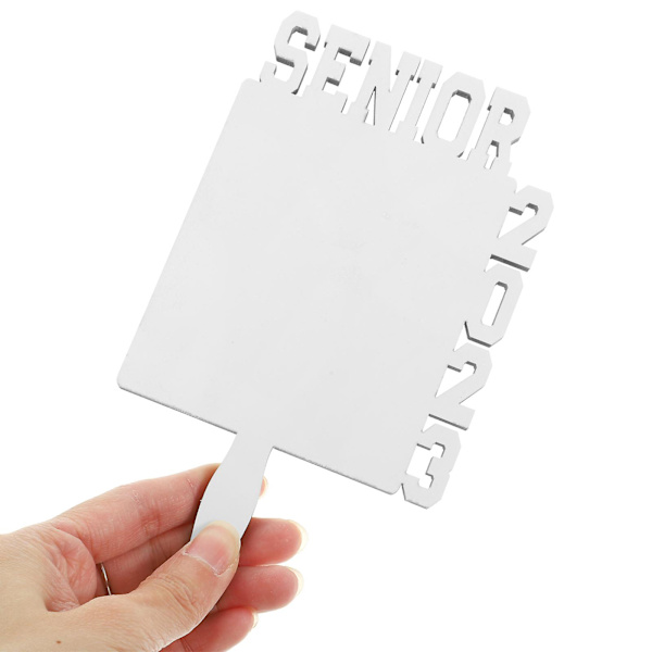 Sublimeringsblankt viftepynt Sublimeringsornament Varmeoverføringsblankt vifteformet ornament Hvit 17,5x10x0,7cm White 17.5x10x0.7cm