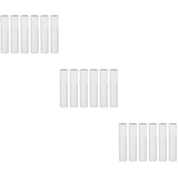 60 kpl muoviset kynttiläputket Koristekynttilä Rengasputket Kynttilänvalotarvikkeet60 kpl 10,5X2,2X2,2 60 pcs 10.5X2.2X2.2CM