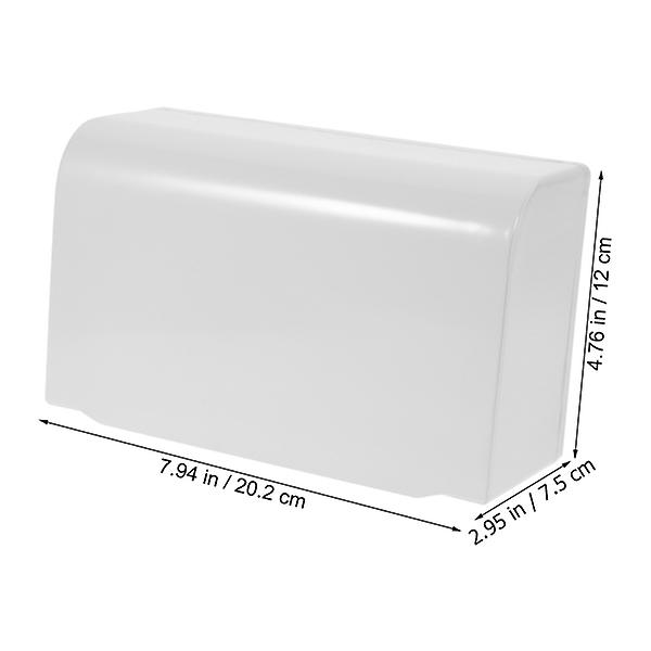 1 stk Klæbende Stil Afbryderkontakt Dæk Dobbeltposition Tykkere Vandafvisende Dæk Hvid 20,2X12,1CM White 20.2X12.1CM