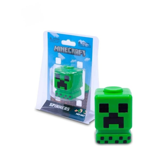 Minecraft Min Värld Periferi Fidget Spinner Stress Relief Leksak Stressreducerande Artefakt Figur Ornament (Creeper)_RY