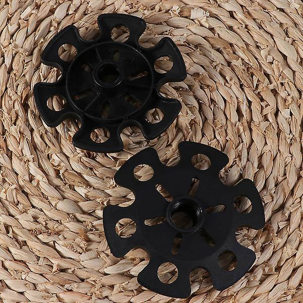 5 stk. Udendørs Klatring Vandrestav Spidser Snefnug Mud Ski Kurve Vandrestav Kurve Beskyttere Rep Black