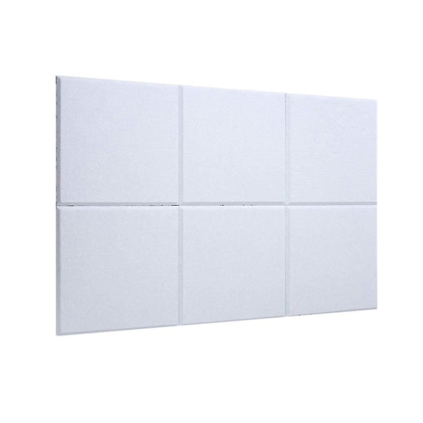 6 stk. Akustiske Absorptions Paneler 12x12x0,4 tommer Lydtæt Polstring