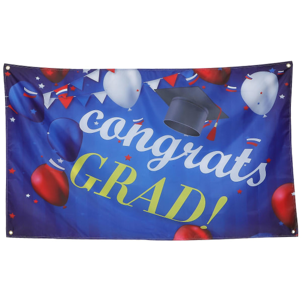 Graduation Banner Grattis Banner Graduation Photo Backdrop Party DecorBlue150X90CM Blue 150X90CM