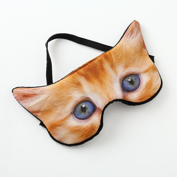 3-Pack Animal Sleep Eye Mask - Myk, morsomme blindfolder Sovemaske, søt katthund øyedekke øyenskygge for reiselur nattsøvn