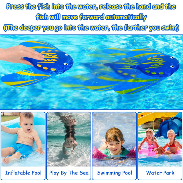 1 st Dyk Leksak, Stingray Under Water Pool Leksak, Vattenleksak Set, Barnens Dyk Leksak Simma Sommar Leksaker