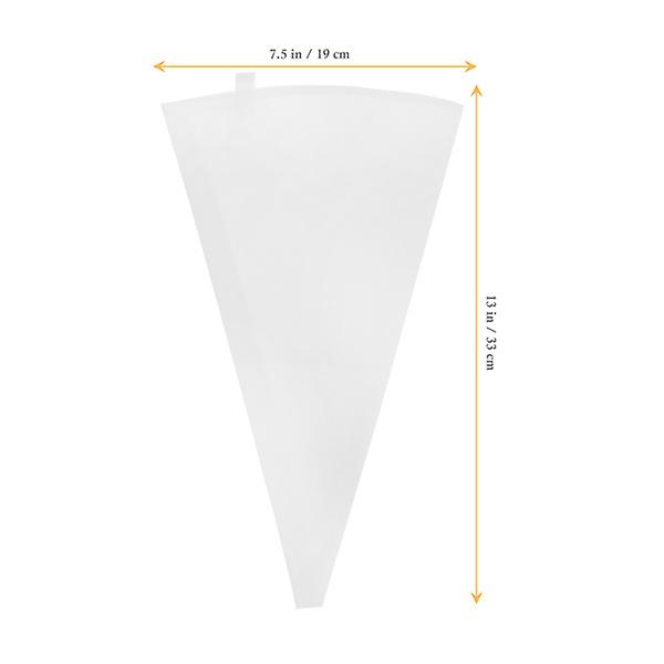 2 stk Bakeposer Gjenbrukbare Sprøyteposer Sprøyte Bake Frosting Dekoreringsposer Hvit 33X19X0.1CM White 33X19X0.1CM