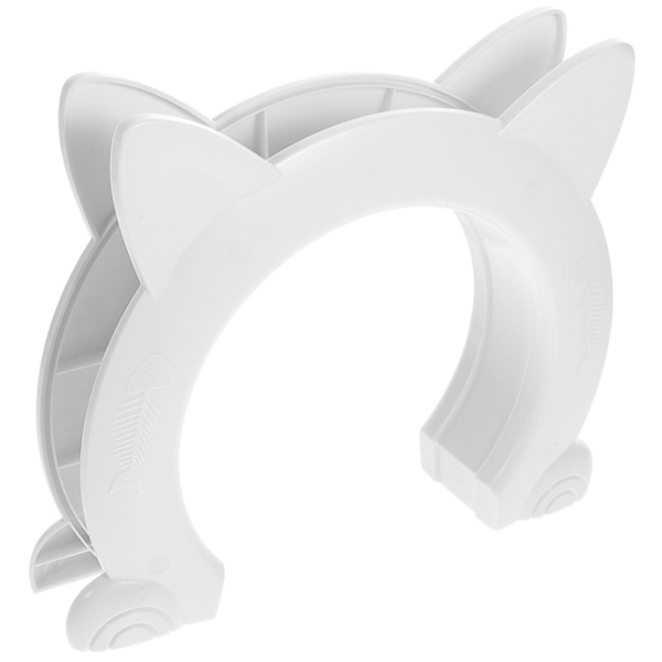Kattlucka för Invändig Dörr Plast Pass Portal DIY Husdjurslucka Husdjurstillbehör Vit 22,5X27X5,5CM White 22.5X27X5.5CM