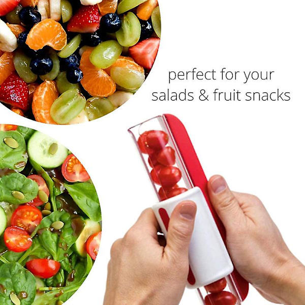 Fruktskivare, Druv-/körsbärs-/liten Tomatdelare, Fruktkaksdekoration Köksredskap Matlagningsverktyg För Fruktsallad, Grönsakssallad