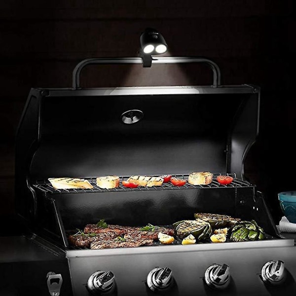 10 LED Grilllys BBQ Lys LED 180 Grader Udendørs Belysning