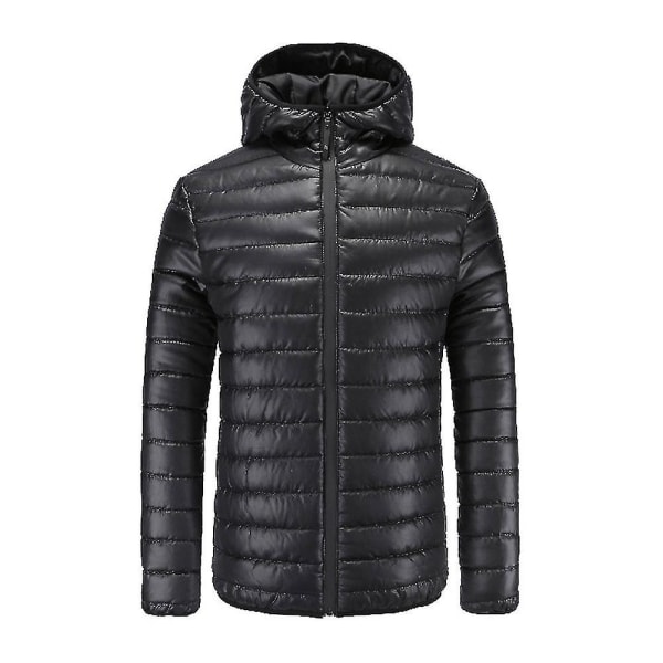 Herrarnas Vinterjacka Vindtät Casual Huva Tjock Medium Lång Ytterkläder Ny 4XL 4XL