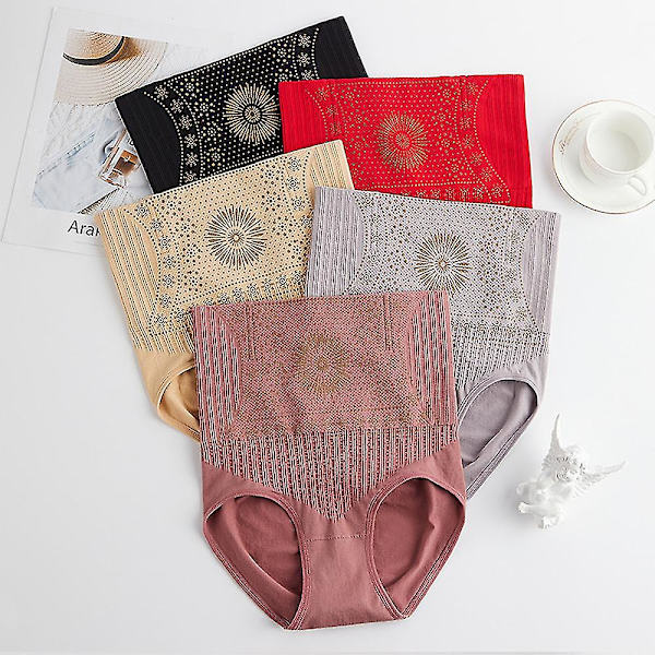 Super Slimmy Unik Fiberåterställning Butt Lift Formande Underkläder Shapewear Andningsbar Mjuk Dam2XL Svart 2XL Black