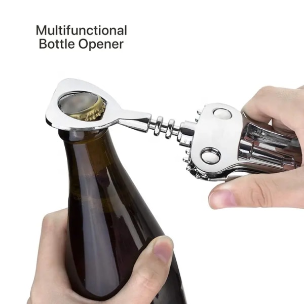 Punaviinin avaaja avaa oluen ruuvimeisselin monitoimisen punaviinin avaustyökalun