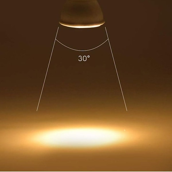 10-pack LED GU10-lampor, GU10 LED-lampor, 7 W kallvit (motsvarar 50 W halogen), energibesparande lampa, 600 lm ljusflöde, 120° spridningsvinkel, ej dimbar._ryy