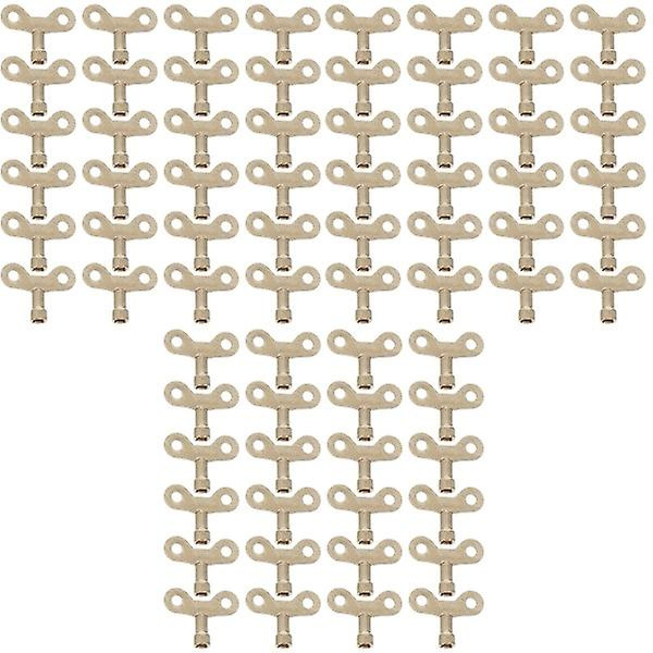 72 stk. Metal Vandhane Switch Nøgler Gyldne Vandhane Nøgle Knapper Radiator Ventiler Nøgle 72 stk 4,5X3,5cm 72 pcs 4.5X3.5cm