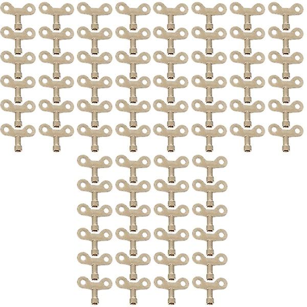 72 stk Metall Vannkranbryter Nøkler Gullkran Nøkkelknapp Radiatorventiler Nøkkel 72 stk 4,5X3,5cm 72 pcs 4.5X3.5cm