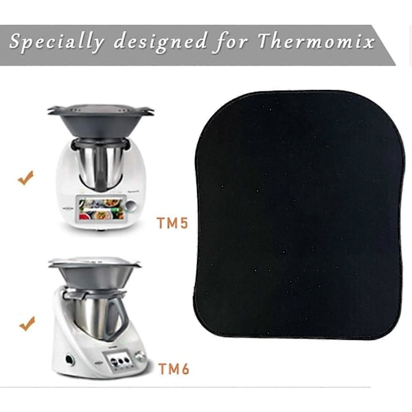 RYI)Mixer Glidmatta Kaffebryggare Pad Köksmaskin Glidfästen Flyttmatta Köksmaskinstillbehör Hållbar, lämplig för Thermomix TM5 TM6 TM21 T
