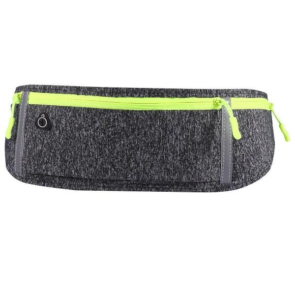 1 st Running Midjeväsk Tre Fack Vattentät Sportväska Bälte Midja Vattentät Pack (mörkgrå) Dark Grey 50X11cm