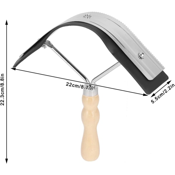 Liukumaton hevoshikikaavin Hevosten puhdistustyökalu ergonomisella liukumattomalla kahvalla Maataloustarvikkeet nautaaasille