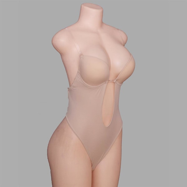 Kvinders Rygløse Korset Usynlig Shapewear Praktisk Slankende Shaper BH Korset Hudfarve Størrelse XlCom Complexion M