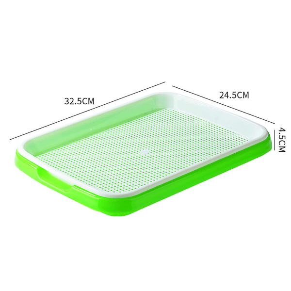 2pcs Premium Nursery Tray Hydroponic Germinating Tray Garden Plastic Nursery Tray