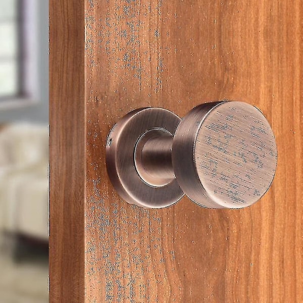 Indvendige Dørgreb Uden Låsrør Form Knapper Børstet Kobber Brushed copper