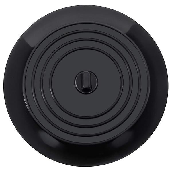 Diskmaskins Silikon Svart 15.2cm Silikon Diskho Plugg Skydd Badkar Plugg Avlopp Plugg Skydd Vatten Plugg