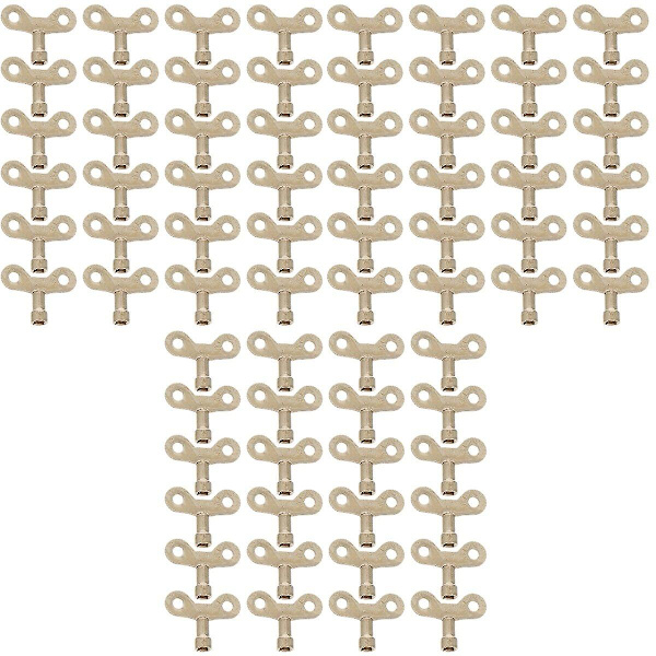 72 stk. Metal Vandhane Switch Nøgler Gyldne Vandhane Nøgle Knapper Radiator Ventiler Nøgle 72 stk 4,5X3,5cm 72 pcs 4.5X3.5cm
