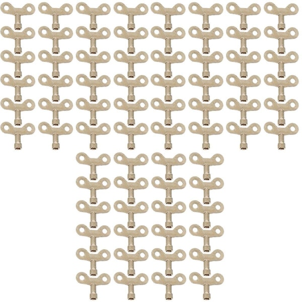 72 stk Metall Vannkranbryter Nøkler Gullkran Nøkkelknapp Radiatorventiler Nøkkel 72 stk 4,5X3,5cm 72 pcs 4.5X3.5cm