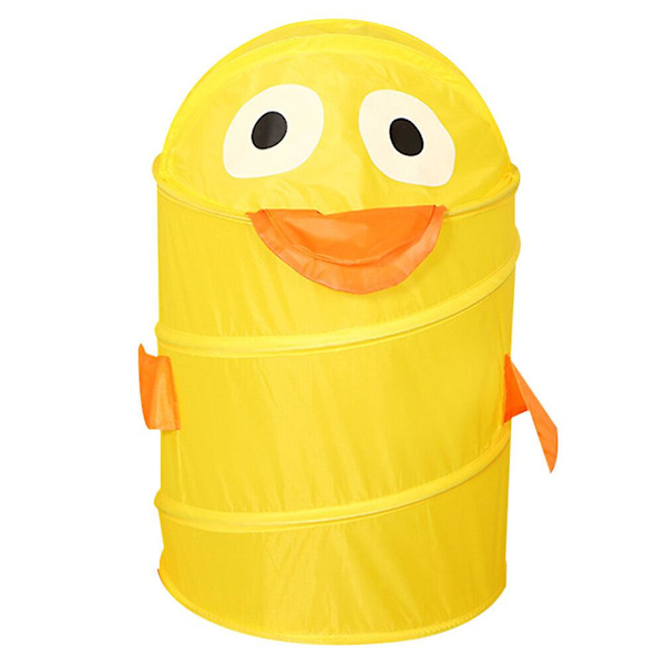 Barnens tvättkorg Vikbar Klädkasse Sammanvikbar Trädgårdskorg Vikbar Leksakskorg Tvättkorg Gul Yellow 55x34cm