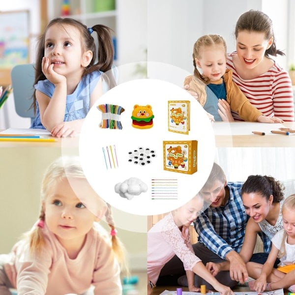 /Ryi/Syhantverkskit - Mat-teema Nukkeompelussetti