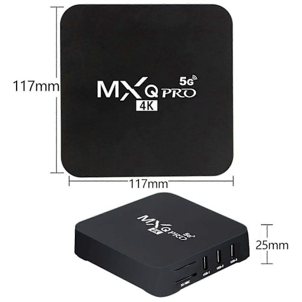 Android TV-boks 4K HDR Streaming Media Player 4 GB RAM 32 GB ROM Allwinner H3 Core Smart TV-boks_RY