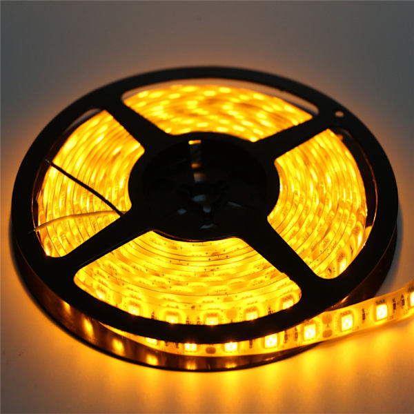 LED-remsor, 5M 300 LED med fjärrkontroll, vattentät remsa, för kök, sovrum vardagsrum, sovrum, (varmvit)
