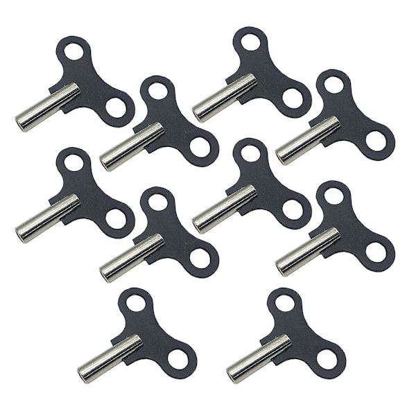 10 st Klocknycklar i Trä, Metallklocknyckel, Verktyg för Uppvridning av Träklockor, Schweizisk Reparationsverktyg 5,2x5cm 5.2X5cm