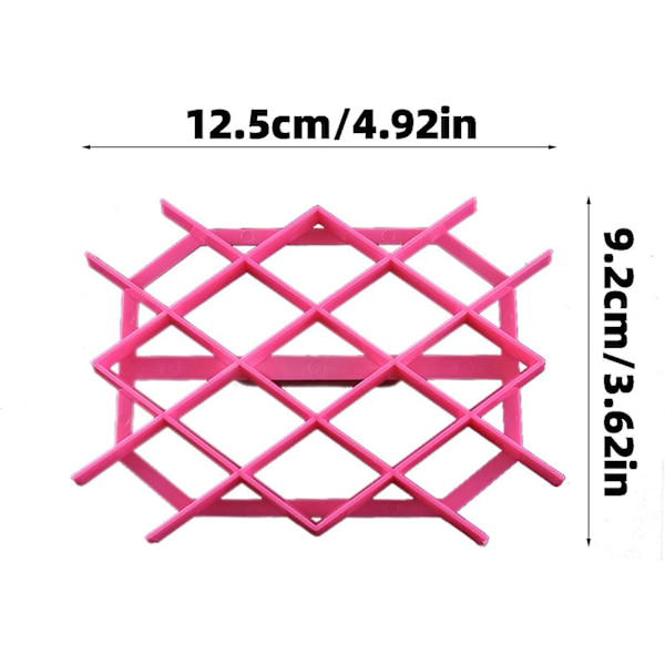 Taffy Kit Icing Fondant Dekorationsværktøj Prægning Kage Skabelon Sukkerhåndværk Stempel Kage (10 stk, Pink)