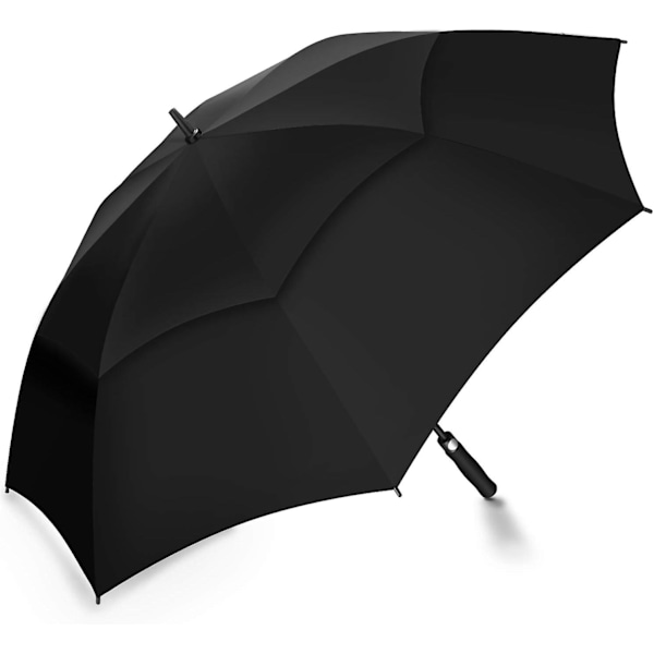 Automatisk Golf Paraply 153 Cm Stor Stok Paraply, Golf Paraply Til Mænd, Familiebrug, Robust Storm, Beskyttet Af Dobbelt Kappe Med Vindåbning