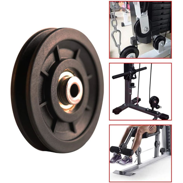 RYI)2 kpl - 90 mm Laakeri Nylon Rulla, Painonnostorulla, Universaali